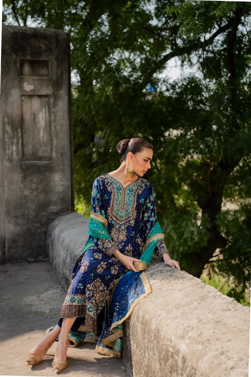 ZOHRA clothing in blue, turquoise tones.