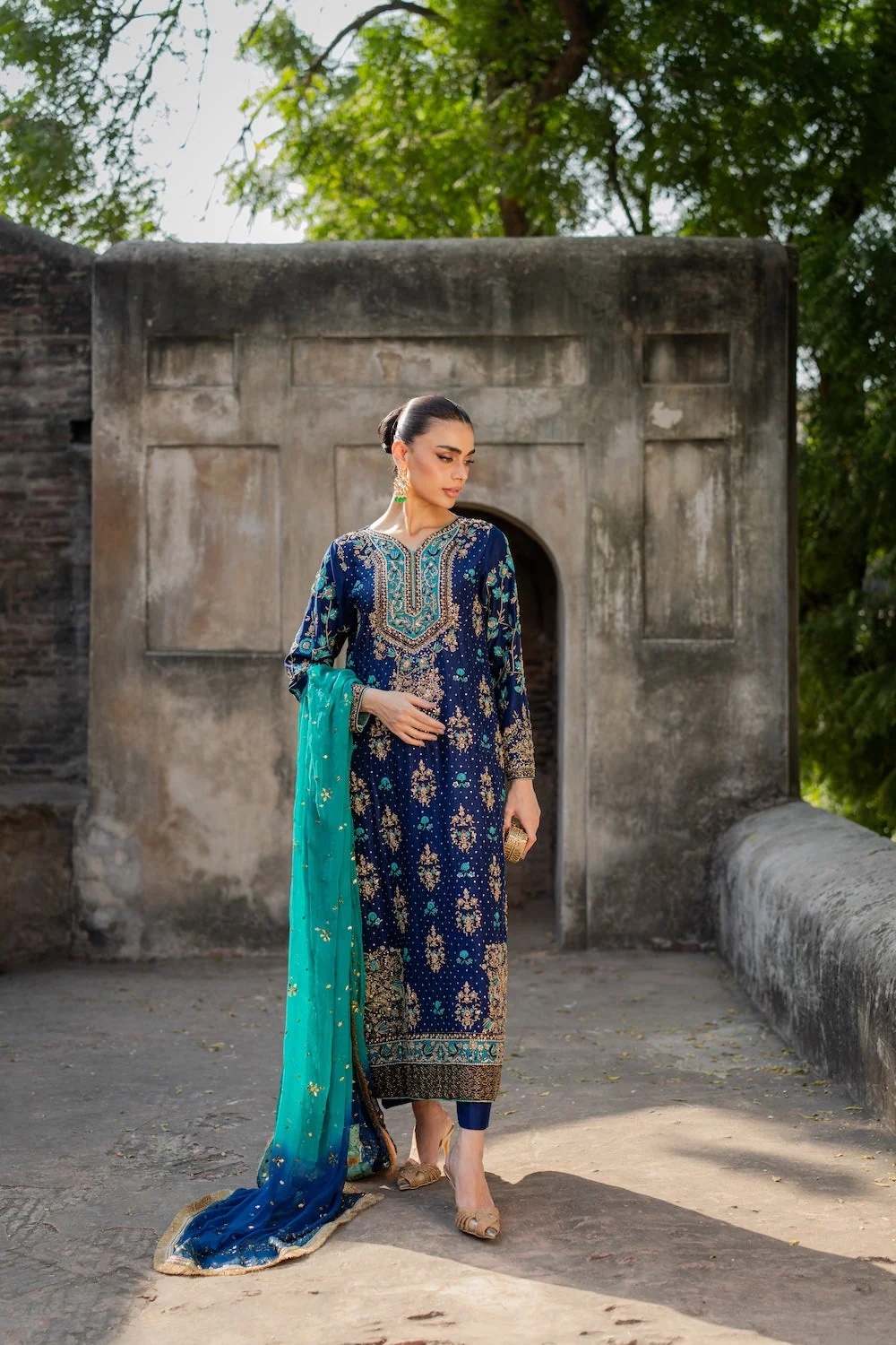 ZOHRA clothing in blue, turquoise tones.