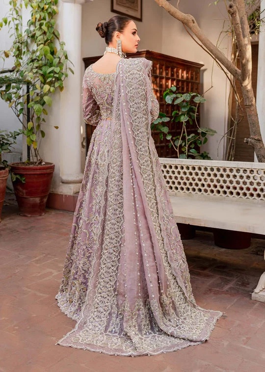 Zarish-KM-04 pakistani fashion outfit in lilac tones.